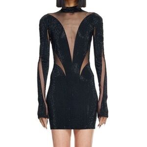 H&M x Mugler crystal dress
